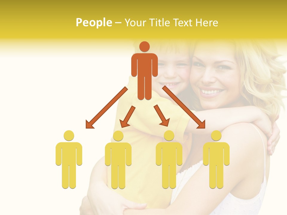 Mother Holding Son Outdoors Smiling PowerPoint Template