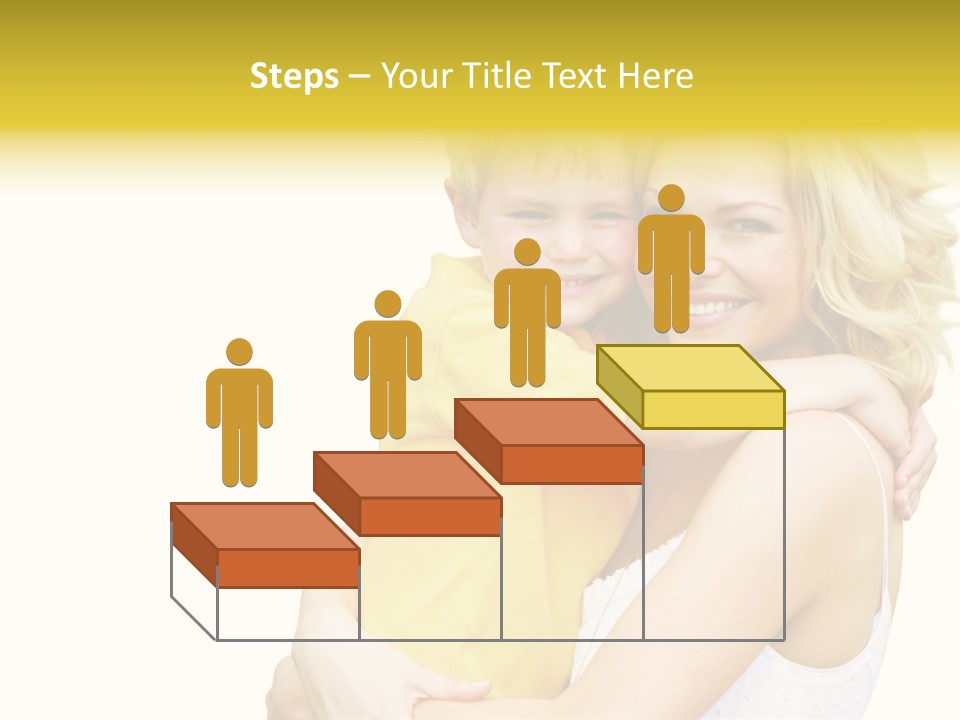 Mother Holding Son Outdoors Smiling PowerPoint Template