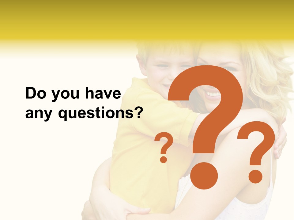 Mother Holding Son Outdoors Smiling PowerPoint Template