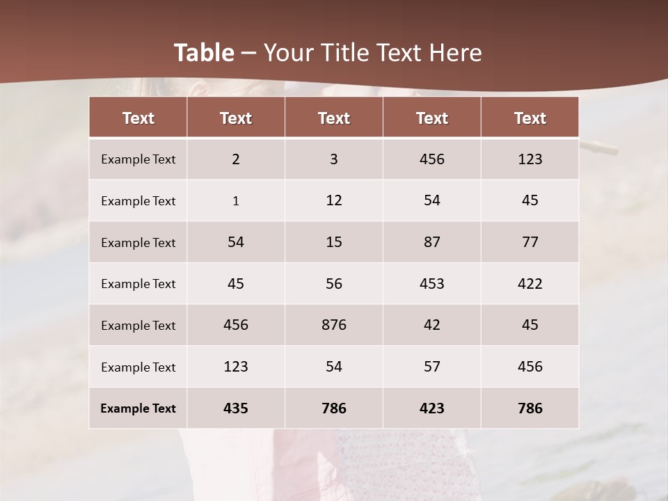 Mother And Daughter At Beach Fishing And Smiling PowerPoint Template