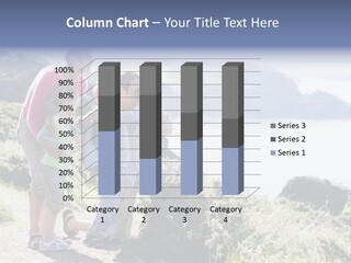 Family On Cliffside Path Using Binoculars And Smiling PowerPoint Template