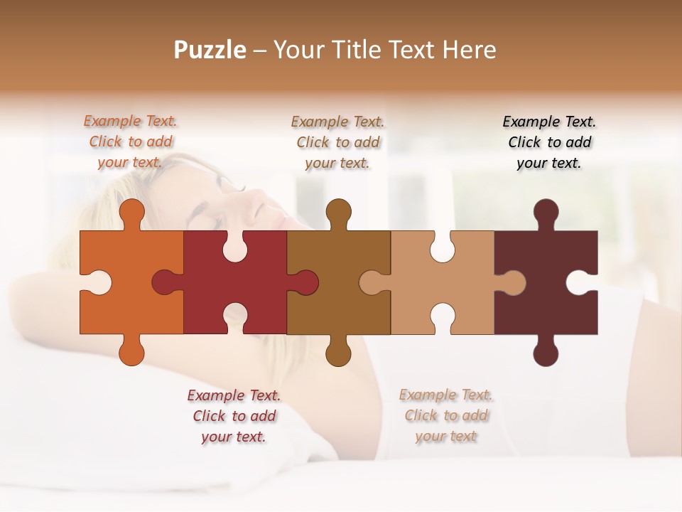 Six Children In Costumes Trick Or Treating At Woman's House PowerPoint Template