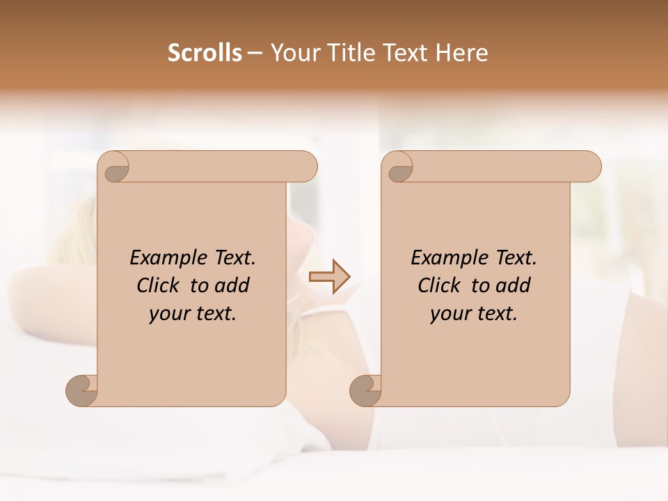 Six Children In Costumes Trick Or Treating At Woman's House PowerPoint Template