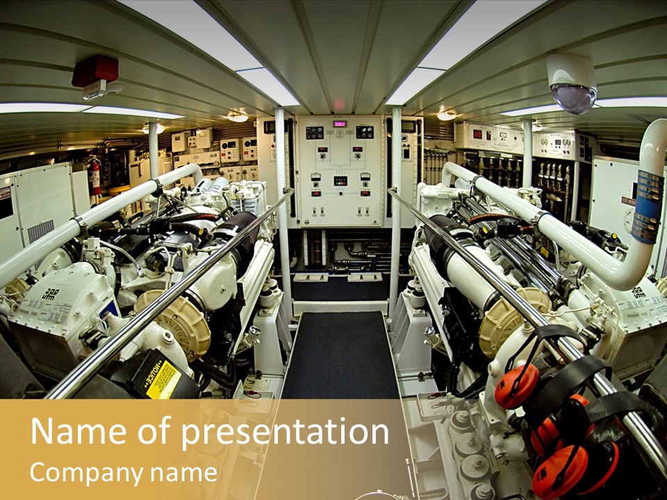 Marine Engine Room PowerPoint Template