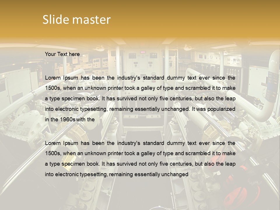Marine Engine Room PowerPoint Template