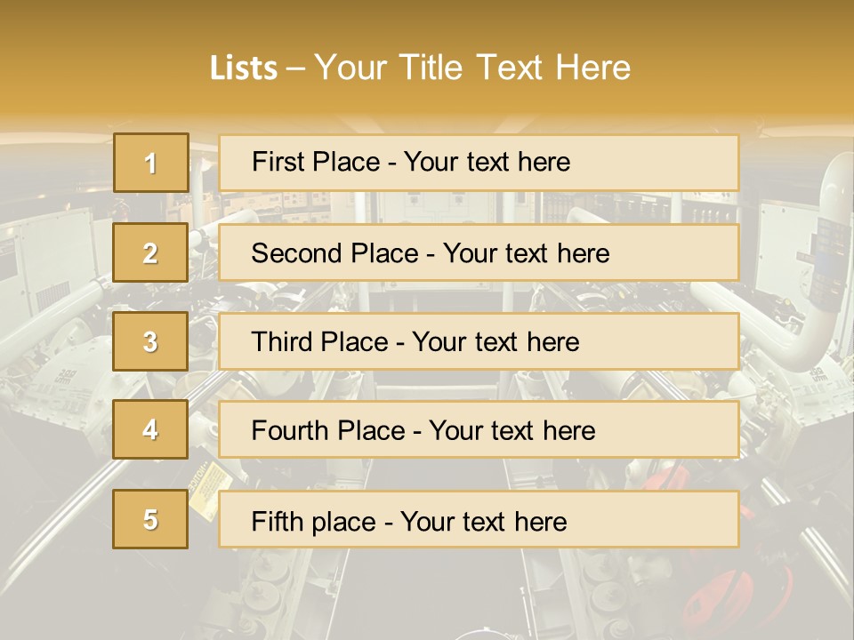 Marine Engine Room PowerPoint Template