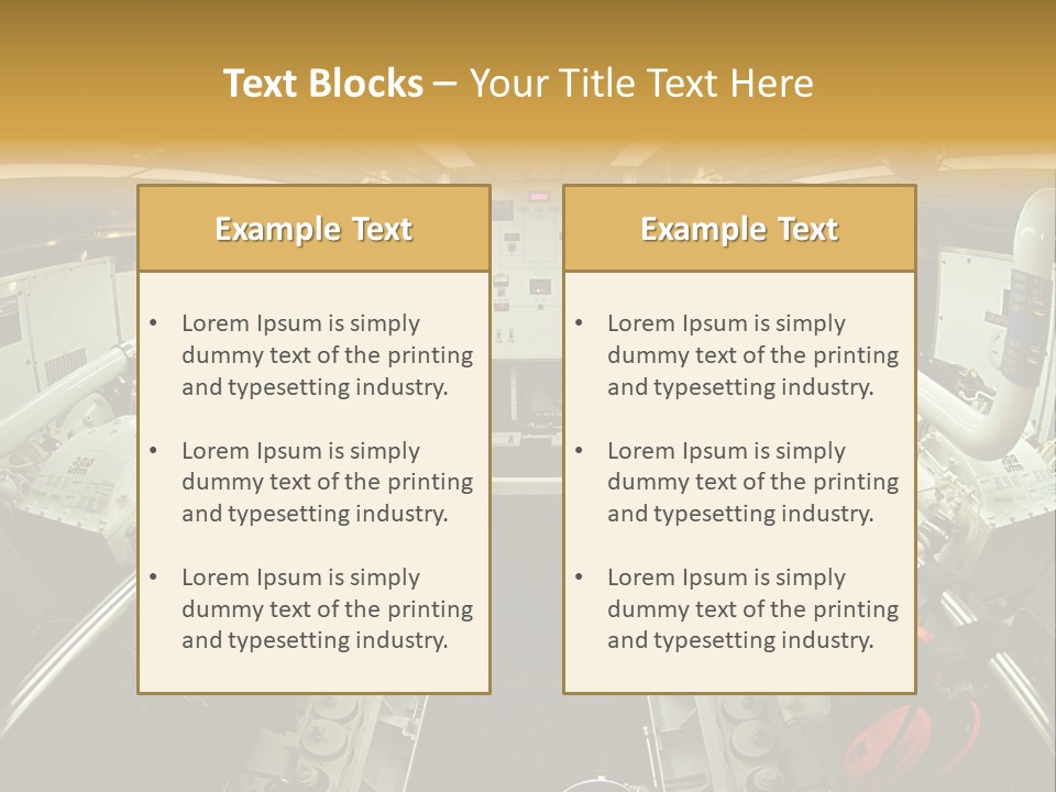 Marine Engine Room PowerPoint Template