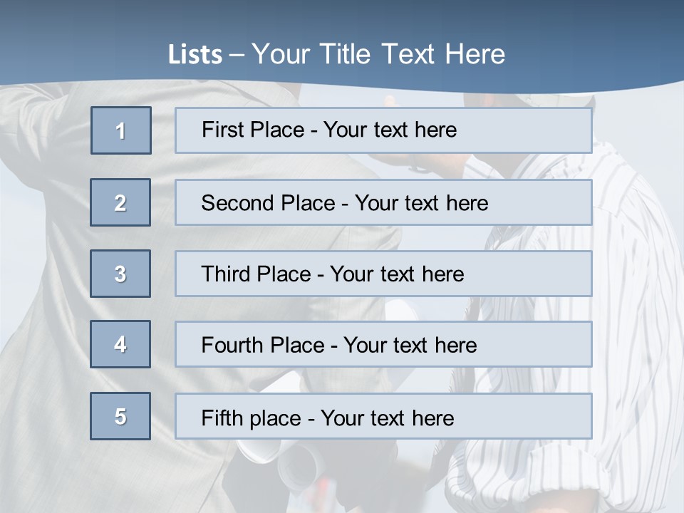 Vertical Image Of Foremen Interacting Together At Meeting PowerPoint Template