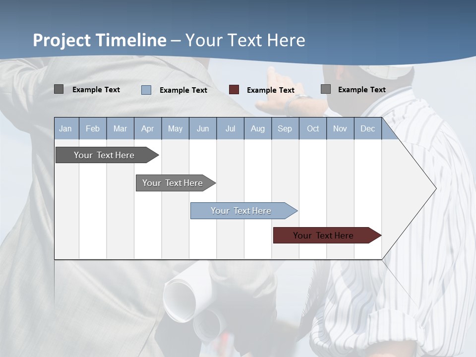 Vertical Image Of Foremen Interacting Together At Meeting PowerPoint Template
