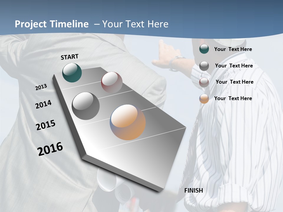 Vertical Image Of Foremen Interacting Together At Meeting PowerPoint Template