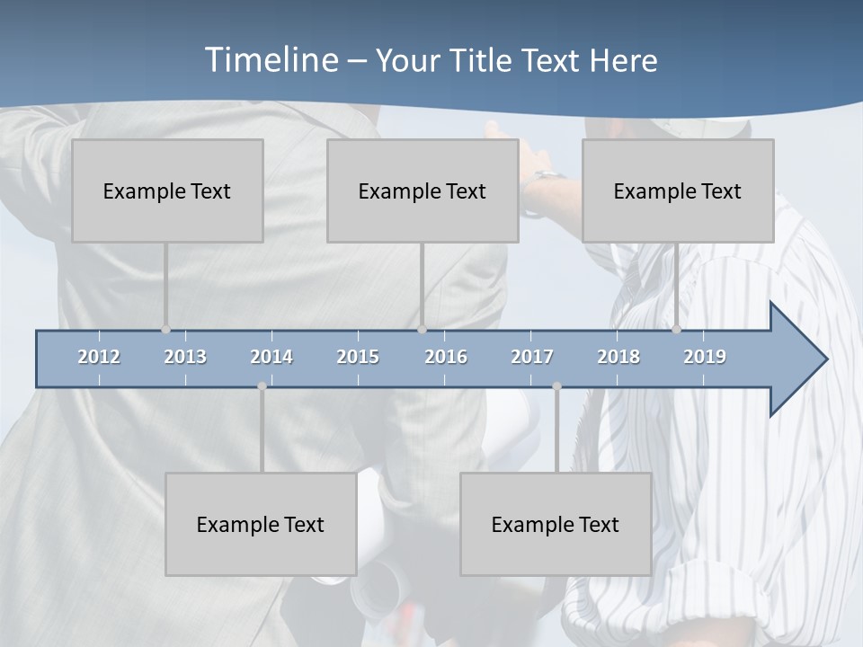 Vertical Image Of Foremen Interacting Together At Meeting PowerPoint Template