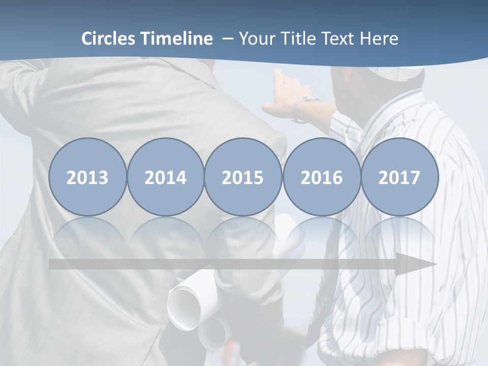 Vertical Image Of Foremen Interacting Together At Meeting PowerPoint Template