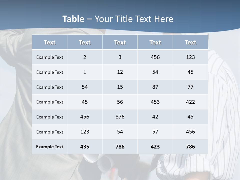 Vertical Image Of Foremen Interacting Together At Meeting PowerPoint Template