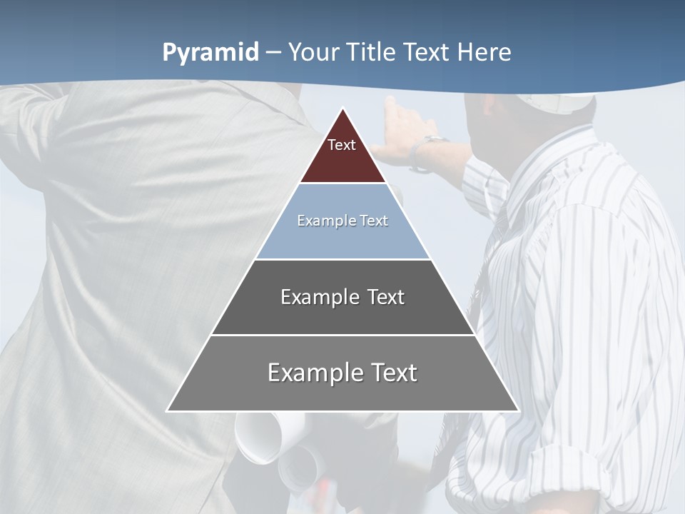 Vertical Image Of Foremen Interacting Together At Meeting PowerPoint Template
