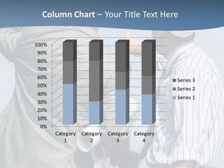 Vertical Image Of Foremen Interacting Together At Meeting PowerPoint Template