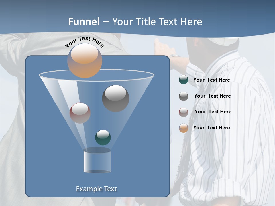 Vertical Image Of Foremen Interacting Together At Meeting PowerPoint Template
