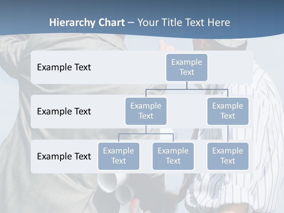 Vertical Image Of Foremen Interacting Together At Meeting PowerPoint Template