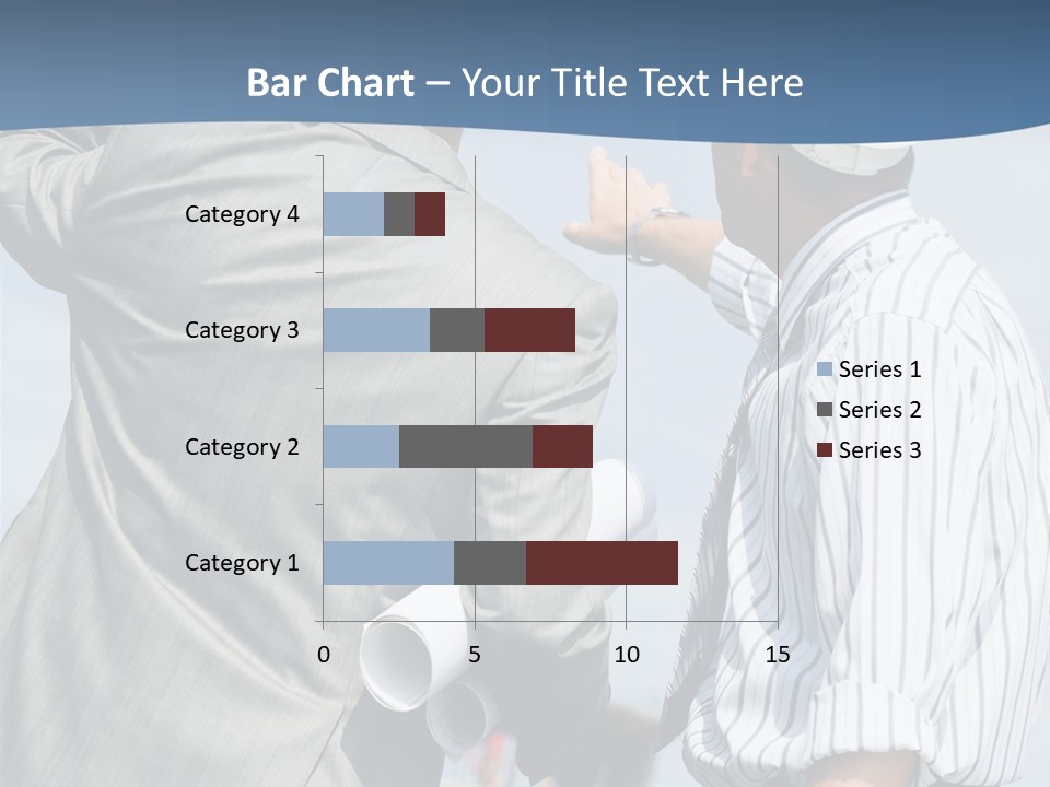 Vertical Image Of Foremen Interacting Together At Meeting PowerPoint Template