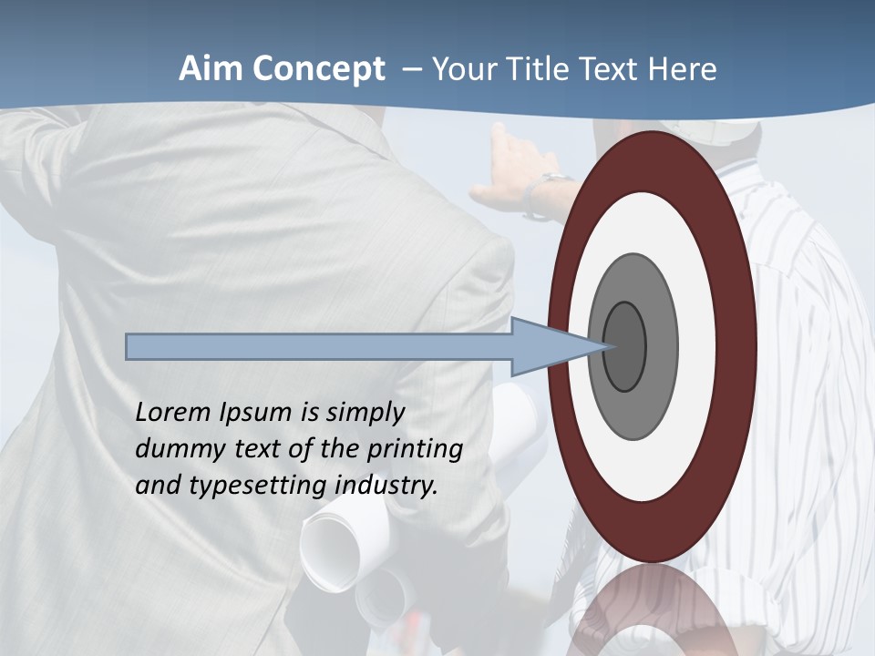 Vertical Image Of Foremen Interacting Together At Meeting PowerPoint Template
