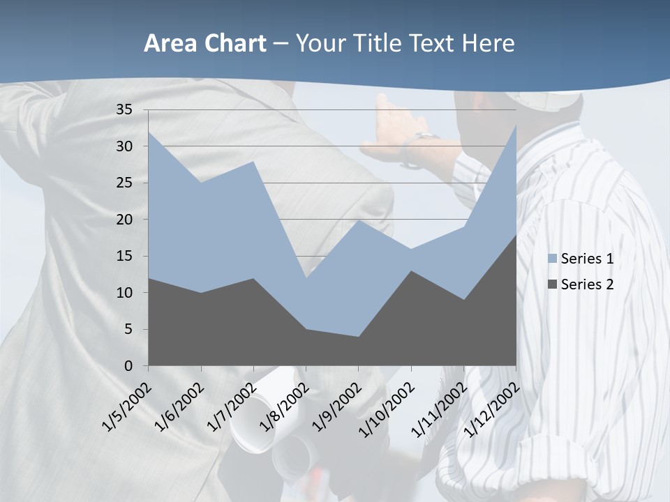 Vertical Image Of Foremen Interacting Together At Meeting PowerPoint Template