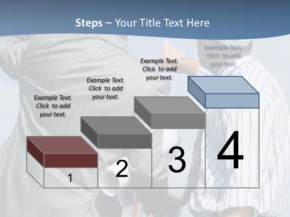 Vertical Image Of Foremen Interacting Together At Meeting PowerPoint Template