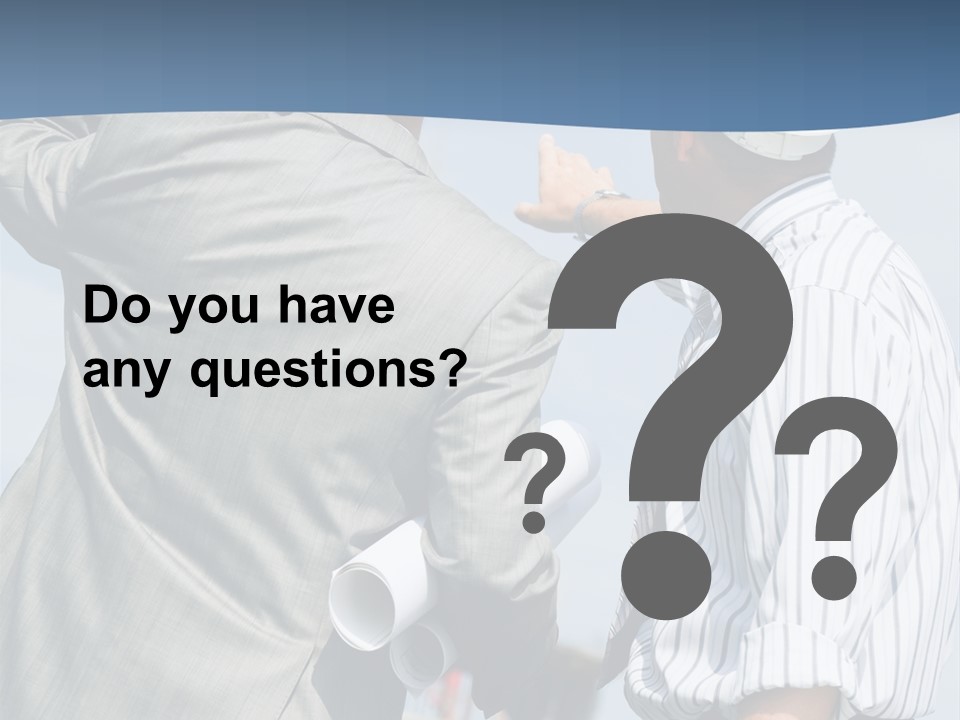 Vertical Image Of Foremen Interacting Together At Meeting PowerPoint Template