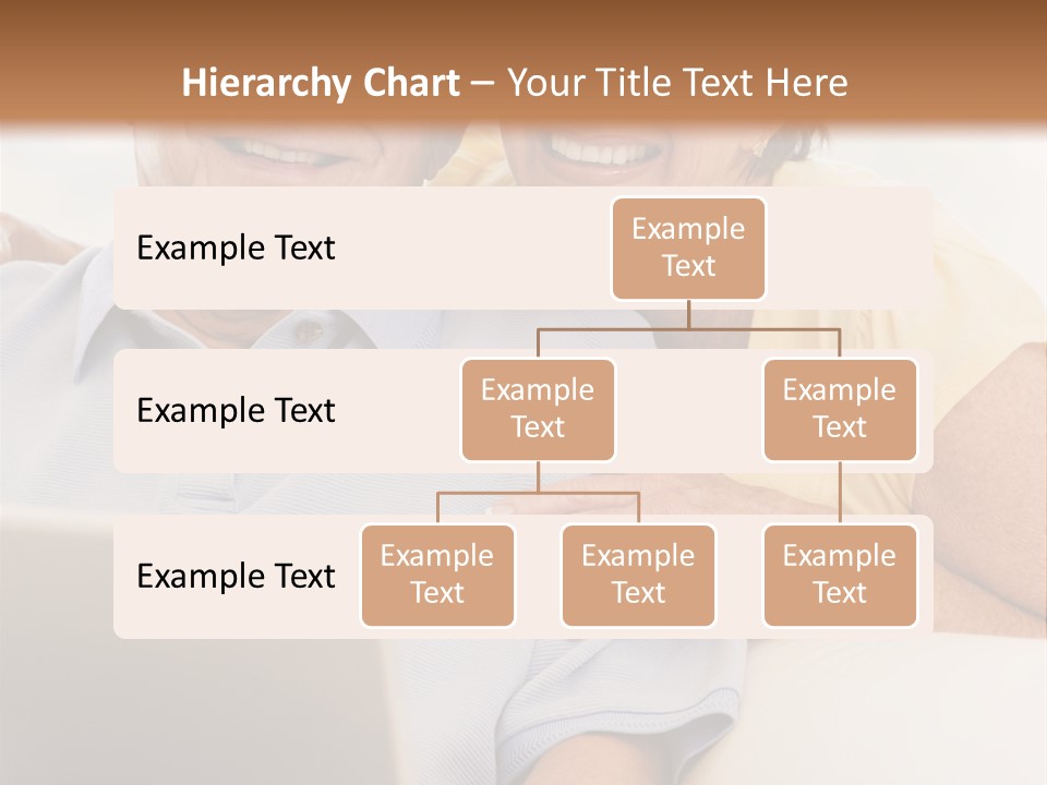 Couple In Living Room With Laptop Smiling PowerPoint Template