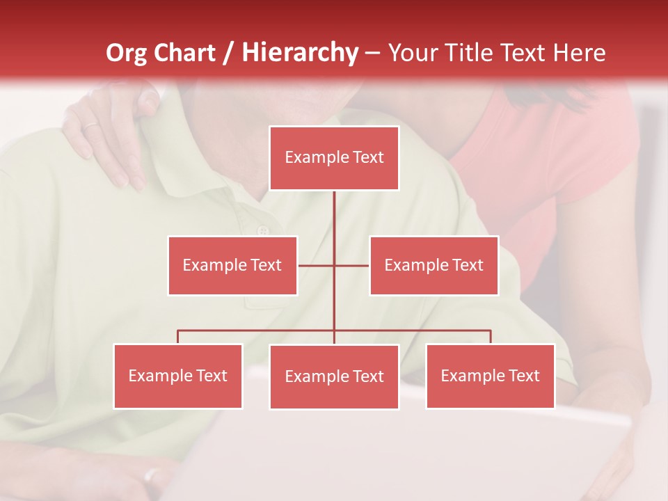 Couple In Living Room With Laptop Smiling PowerPoint Template