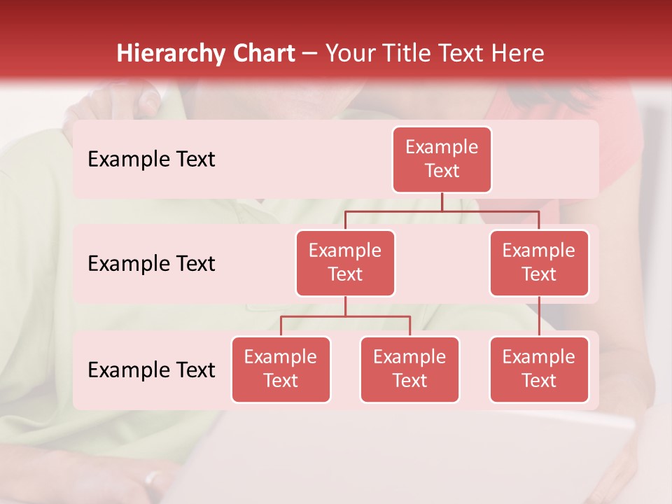 Couple In Living Room With Laptop Smiling PowerPoint Template