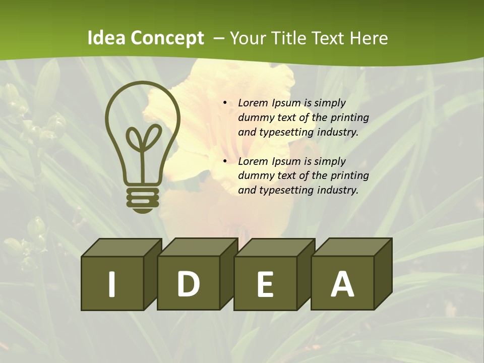 Daylily PowerPoint Template