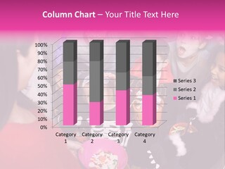 Six Children In Costumes Trick Or Treating At Woman's House PowerPoint Template