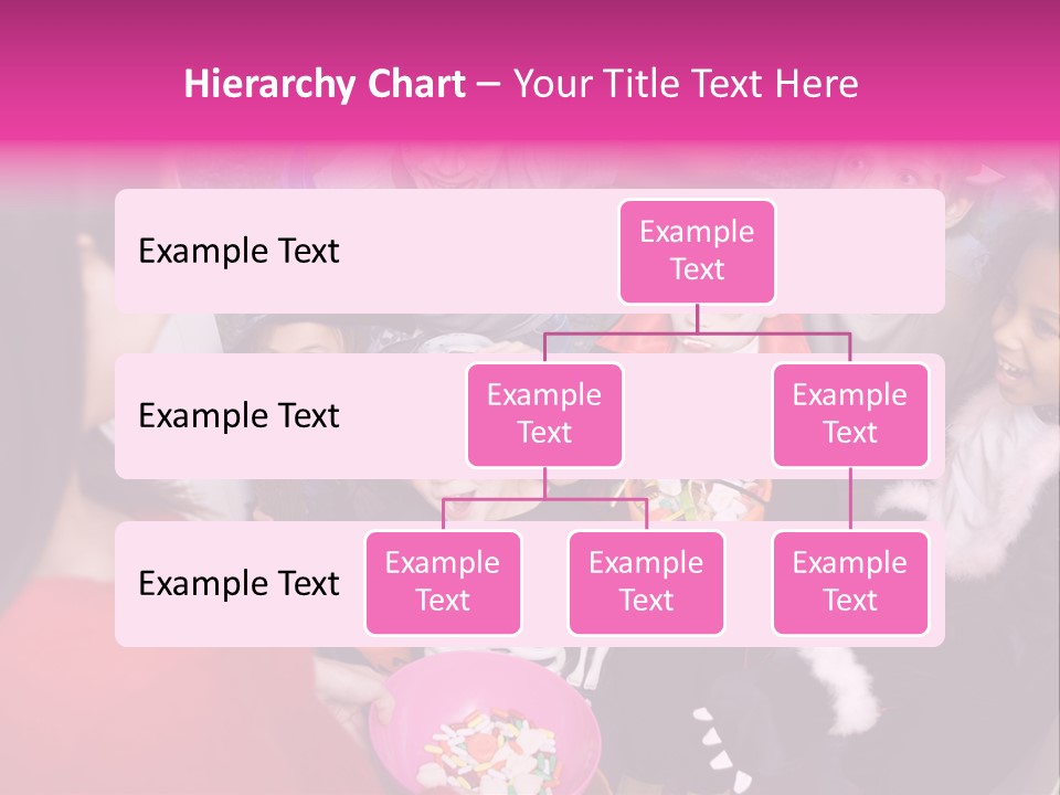 Six Children In Costumes Trick Or Treating At Woman's House PowerPoint Template