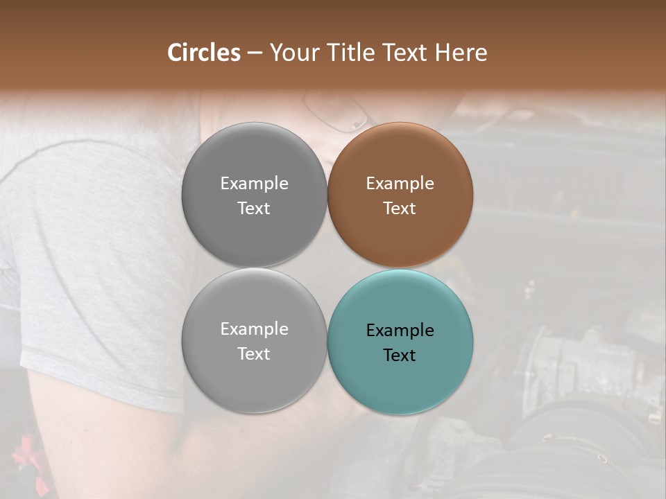 Man Looking Up PowerPoint Template