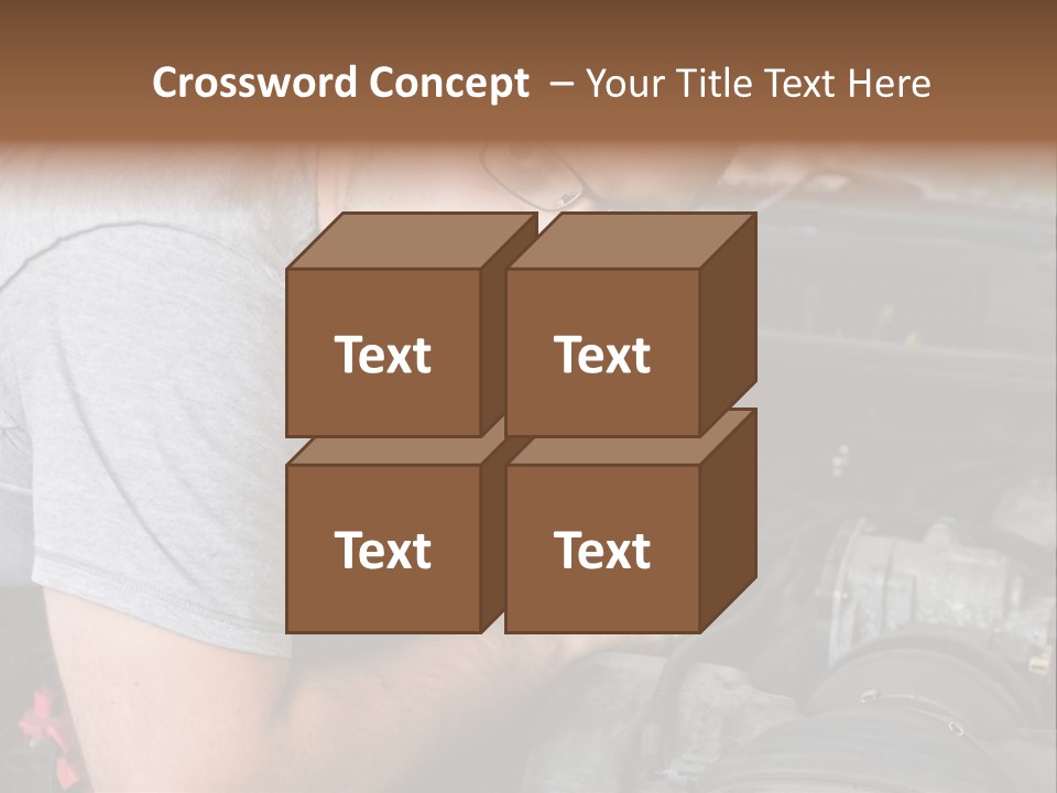 Man Looking Up PowerPoint Template
