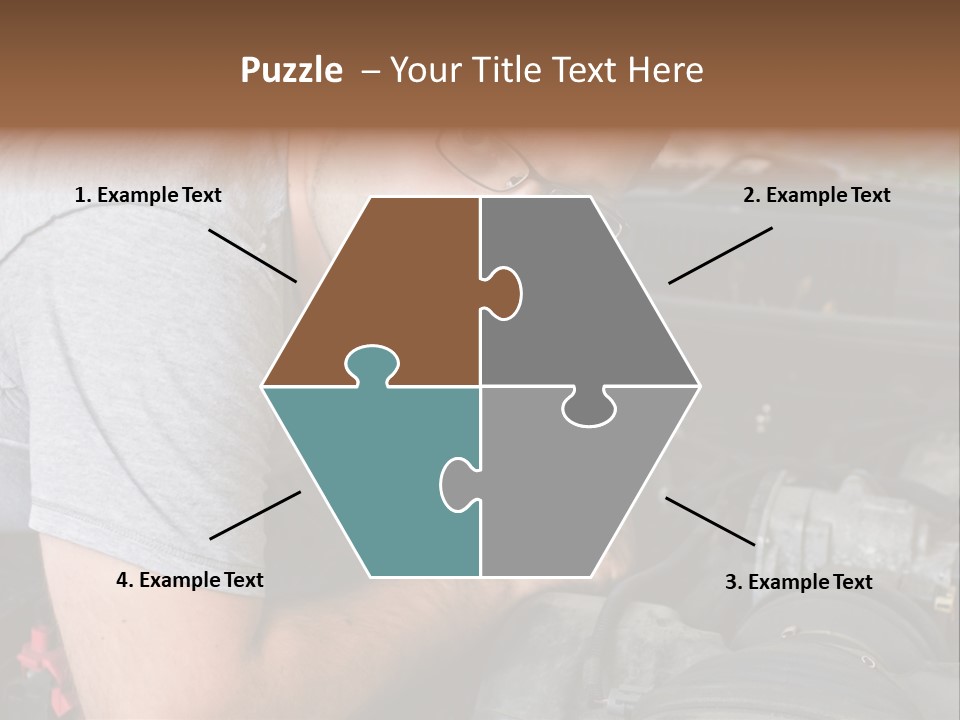 Man Looking Up PowerPoint Template