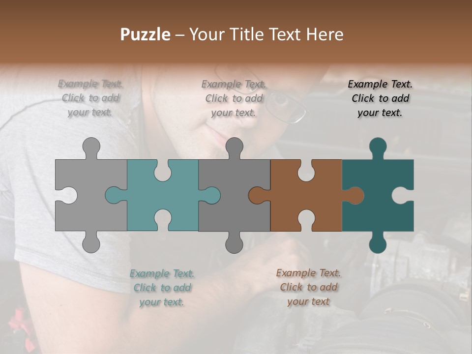 Man Looking Up PowerPoint Template