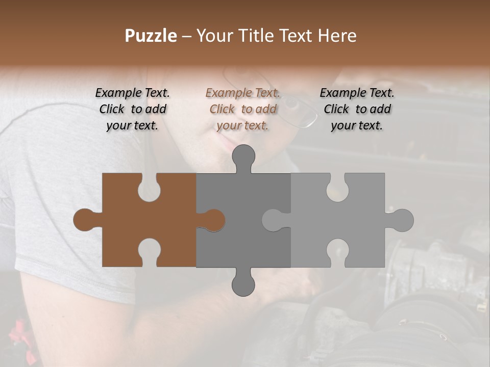 Man Looking Up PowerPoint Template