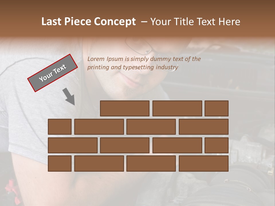 Man Looking Up PowerPoint Template
