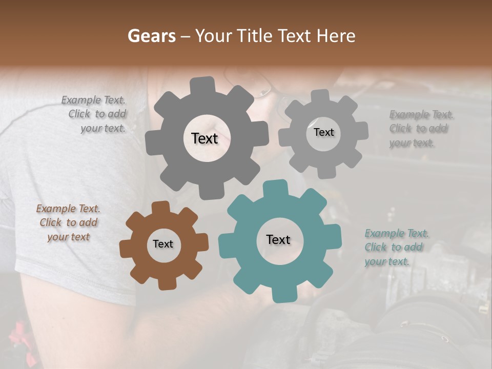 Man Looking Up PowerPoint Template
