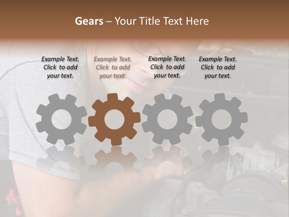 Man Looking Up PowerPoint Template