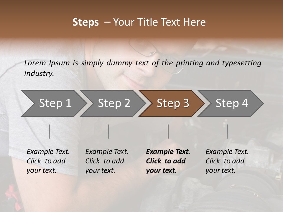 Man Looking Up PowerPoint Template