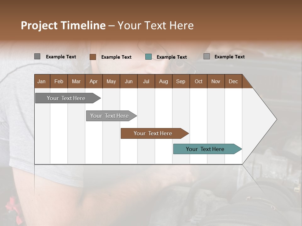 Man Looking Up PowerPoint Template