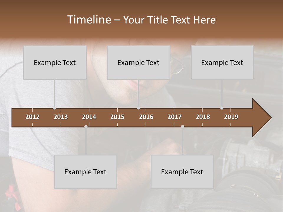 Man Looking Up PowerPoint Template