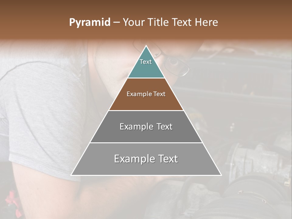 Man Looking Up PowerPoint Template