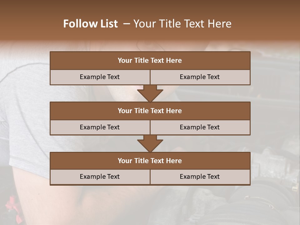 Man Looking Up PowerPoint Template