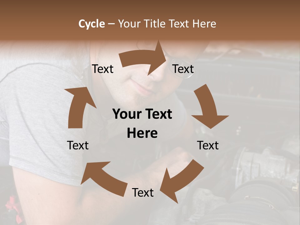 Man Looking Up PowerPoint Template
