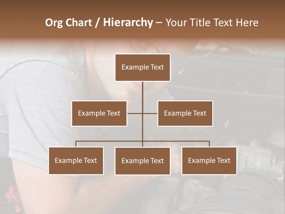 Man Looking Up PowerPoint Template