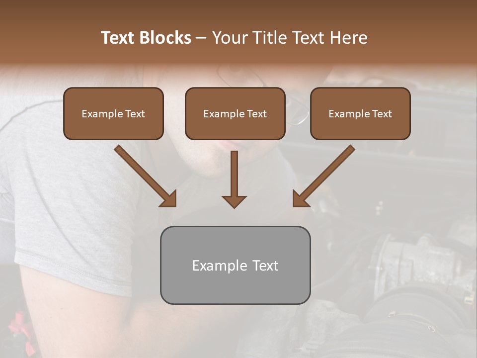 Man Looking Up PowerPoint Template
