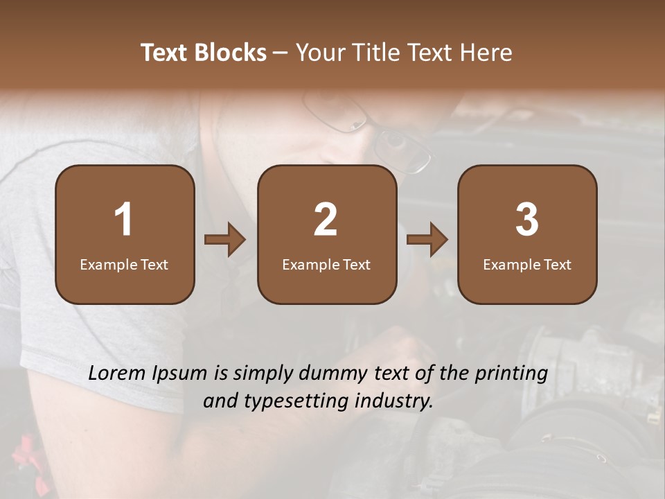 Man Looking Up PowerPoint Template