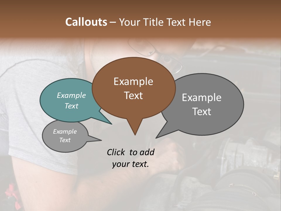 Man Looking Up PowerPoint Template